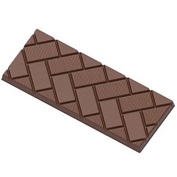 Chocolate World 74g Tile Pattern Tablet Polycarbonate Chocolate Mould